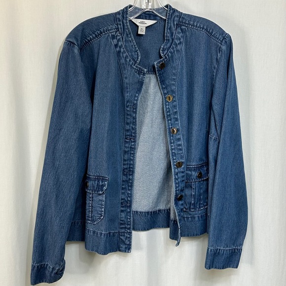 AKS Amy K Su Vintage Lightweight Denim Jacket Women's Size XL - Picture 1 of 8